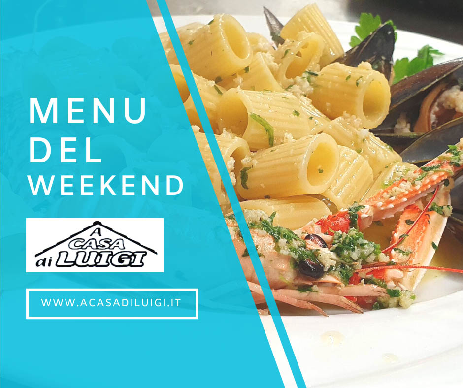 Menu del weekend